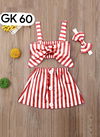 Red Colour GURUKRUPA Girls Fancy Wear Top With Skirt Kids Colllection GK-60
